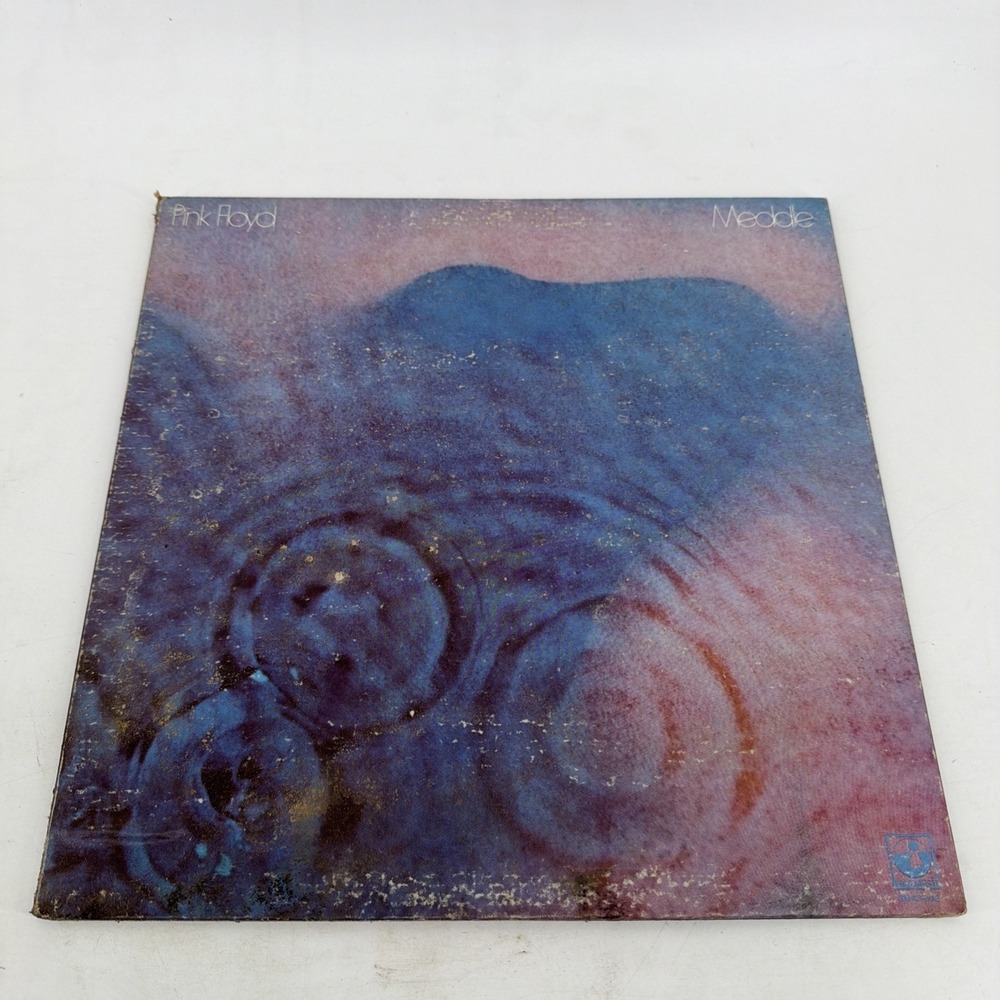 Pink Floyd Meddle LP Harvest SMAS-832 US Press Yellow Label Gatefold Classic